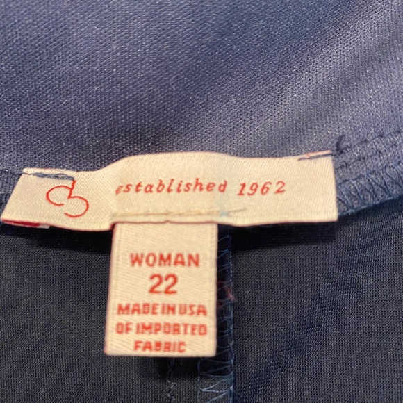 Two piece Navy dress set with embellishment - Picture 3 of 3